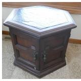 Hexagon cabinet 23 inches across 19 in high