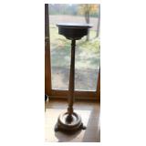 GRAND 44 inch marble and wood Claw Feet plant stand