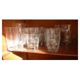 Large group of glassware, depression glass to modern