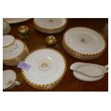 Minton Gold Rose China set for 12