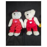 Group of 8 Adorable Plush Bears - Hallmark and Various Designs