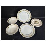 Set of 5 Vintage Cotillion Crestwood Dinnerware Plates and Bowls - International China