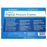 Ativa 7-Inch Digital Picture Frame - Stylish Black Frame, Includes Remote