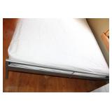 Queen-Size Metal Bed Frame with Mattress