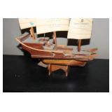 Vintage Model Ship from Island Shangri-La Hotel - Hong Kong