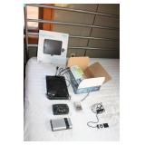 Assortment of Electronics - HD Digital Antenna, Samsung Blu-ray Player, Radios, and More