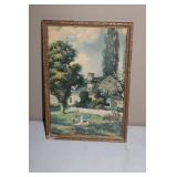 Collection of 7 Framed Vintage Landscape Artwork