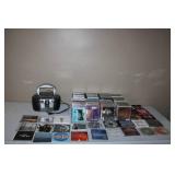 Collection of Music CDs and Portable CD Player