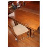 Vintage Wooden Dining Table with 4 Chairs - Classic Design