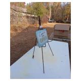 Vintage Open Sign with Metal Stand - On-Site Auction