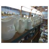 Collection of 12 Vintage White Porcelain Creamers and Jugs