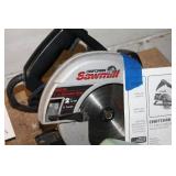 Assortment of Power Tools and Accessories Including Circular Saws and Drill Attachments