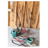 Assortment of Gardening and Lawn Care Tools