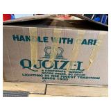 NEW IN THE BOX - QUOIZEL Stained Glass Style Double Light Lamp