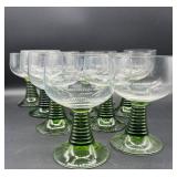 Vintage Green BEEHIVE Glasses - QTY 11