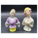 Vintage Porcelain Mini Half Dolls - Germany - QTY 9