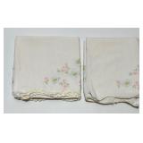 Vintage Embroidered Pillow Cases - QTY 7