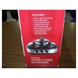 Parini Cookware Triple Appetizer Warmer