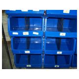 Storage Bins on a Rolling Rack