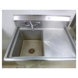 1-Compartment Veggie Sink with Faucet