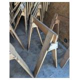 Set of 4 Saw Horses - 1 x 4 Construction - Side Braces - Great for Temp Tables