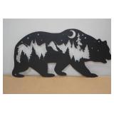 Laser Cut Steel Black Bear