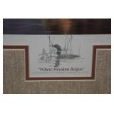 Derk Hansen Collectors Edition Framed Print "Where Freedom Reigns"