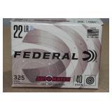 325 Federal Automatch .22 LR 40 Gr LRN Ammo