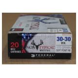 20 Federal Non Typical .30-30 Win 170 Gr SP RN Ammo