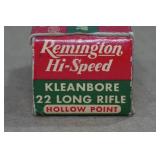 50 Vintage Remington Kleanbore .22 LR HP Ammo