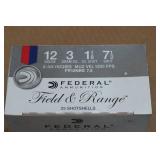 25 Federal Field & Range 12 Gauge 2-3/4" 7-1/2 Shot Shotshells