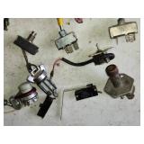 Assortment of Small Engine and Auto Electrical Components and Switches - Used