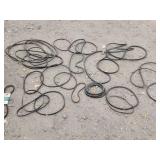 Group of Used Rubber V Belts - Various Sizes