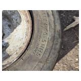 Pair of Used 11 x 4.00-5 NHS Rubber Tires on Wheels