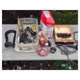 Assortment of Tools and Hardware - Includes Partial Punch Set and Used Keyed Entry Hardware