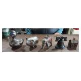 Lot Of 5-Coin Banks 3-Cast Iron & 2- Others