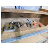 Tool Box, C Clamps, Saws & More