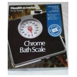 New Health  O- Meter Chrome Bath Scale.