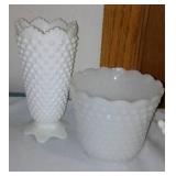 Vintage Milk Glass Hobnail and More.