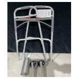 Drive Medical PreserveTech Deluxe Two Button Folding Walker with 5" Wheels