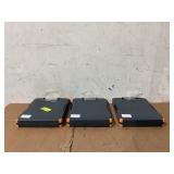 LOT OF 3 Dexas Duo Clipcase, Double Sided Clipboard Design, Gray/Orange