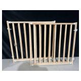 Midwest Home for Pets Extra-Wide Wooden Dog Gate, 24" High Pet Gate Expands from 50" - 94" inches, Natural Wood