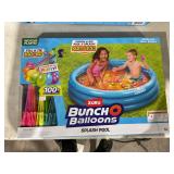 LOT OF 5 Bunch O Balloons Splash Pool with Tropical Party 100+ Rapid-Filling Self Sealing Water Balloons