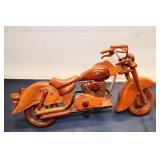 Handcrafted Wooden Motorcycle Model - Decorative Collectible