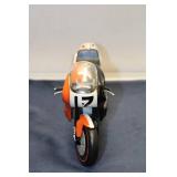 Collection of 2 Harley-Davidson VR1000 Model Motorcycles - Black and Orange