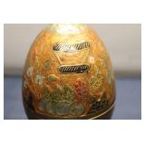 Decorative Egg with Stand - Hand-Painted Design