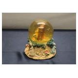 Disney Winnie the Pooh Snow Globe with Rabbit Figurine - Vintage 1963