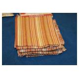 Collection of Vintage Picture Frames and Set of 8 Striped Napkins