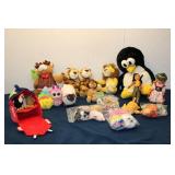 Mixed Lot of Plush Toys and Doll - Assorted Animals & Accessories