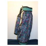 Vintage Floral Design Golf Bag - Made in the USA